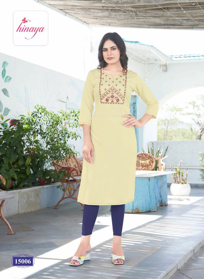 Kareena Vol 15 By Hinaya Designer Kurtis Catalog